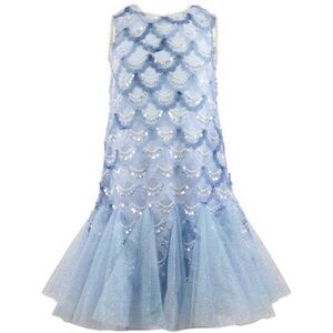 Lola + The Boys Blue Sequin Mermaid Dress